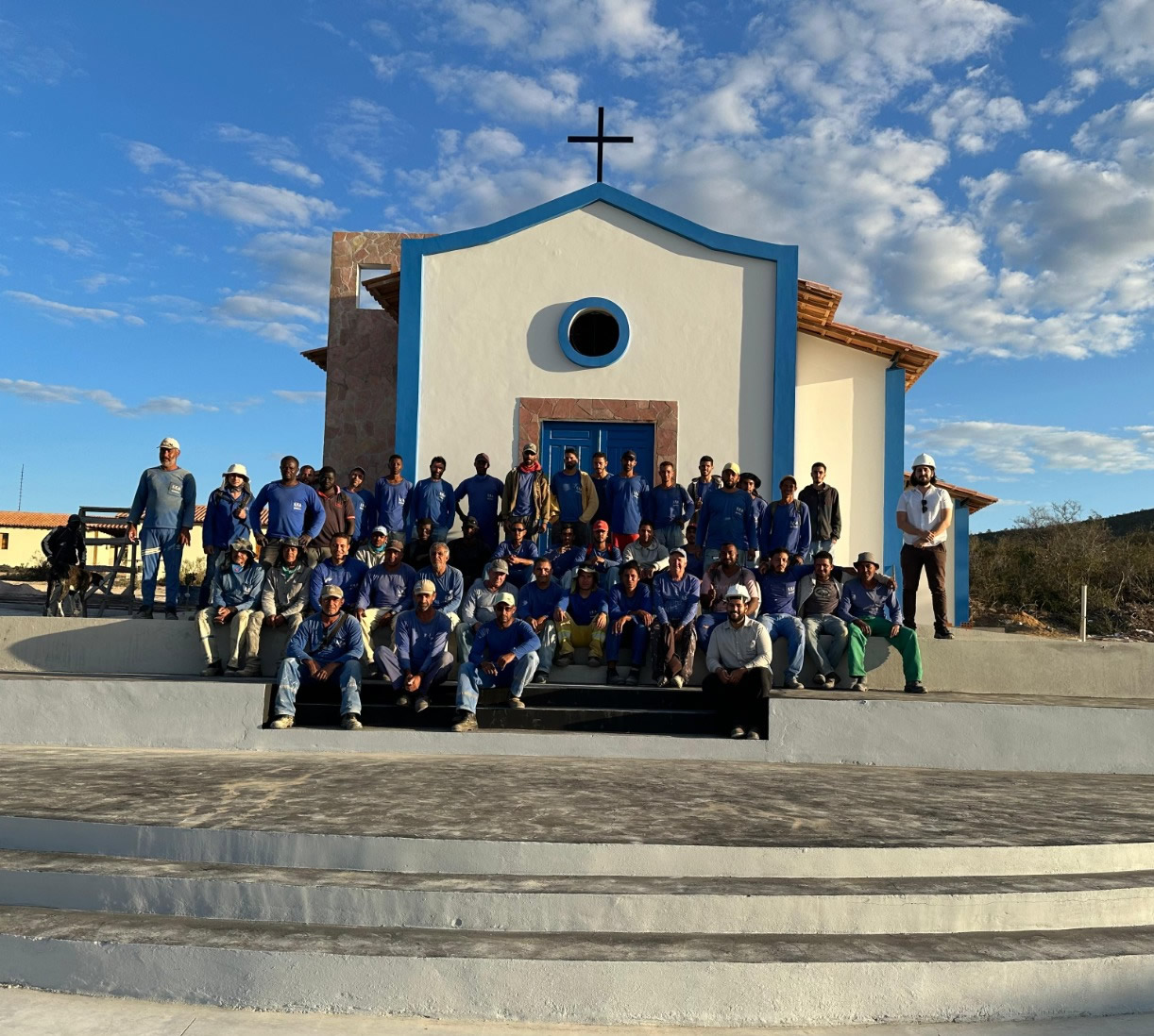 Equipe técnica da J.O.S Engenharia em obra